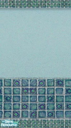 Sims 2 — Too Turquoise Wall Treatment by sara_dippity — Adapted from The Sims Deluxe.