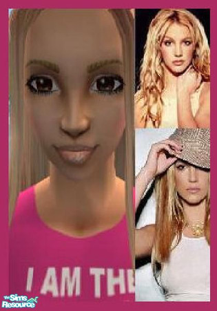 Sims 2 — Britney Spears by Rach — The singer Britney Spears. Get the long blonde hair from www.simsconnection.com 