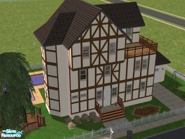 Sims 2 — 4 Greenside by Andracab — This is a family house, featuring: 3x 4 piece bathrooms, 2-3 bedrooms (unfurnished)