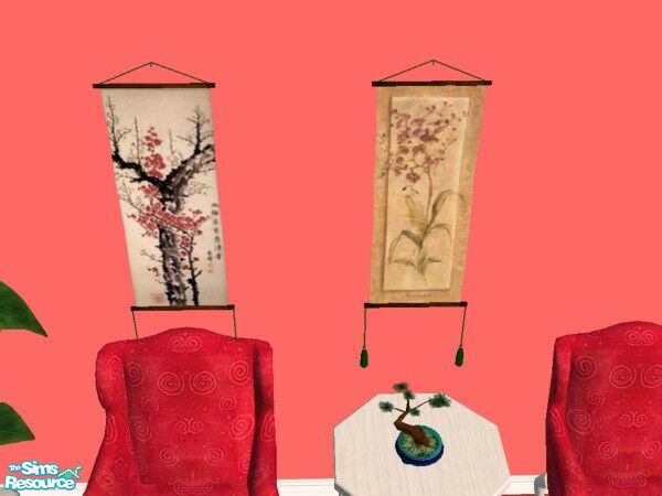 Sims 2 — Winter Blossoms Reprint Set by Modfan by modfan — Reprint of the Winter Blossoms Panel. Please do not