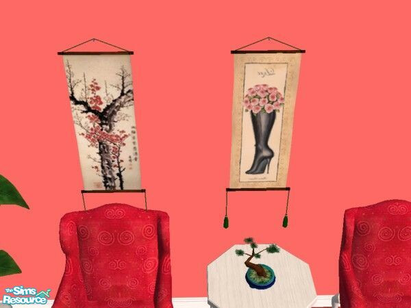 Sims 2 — Winter Blossoms Reprint Set by Modfan by modfan — Reprint of the Winter Blossoms Panel. Please do not