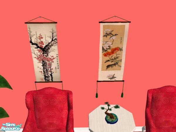 Sims 2 — Winter Blossoms Reprint Set by Modfan by modfan — Reprint of the Winter Blossoms Panel. Please do not