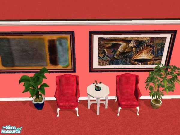 Sims 2 — Rainy Day Reprint Set by Modfan by modfan — Reprint of the Rainy Day painting. Please do not redistribute