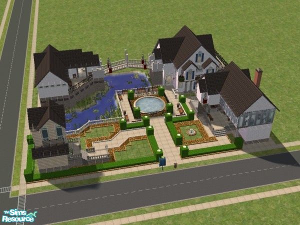Sims 2 — -=O=-  Buzzway Block by 0wly — This is my first Community lot I've made on Sims 2. It has a clothes and food