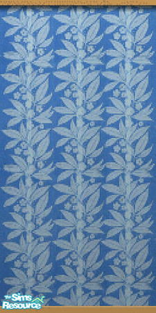 Sims 2 — Time Warp Tiki Blue by c_literati — An authentic wall treatment imported to you from Vacation Island! TSRAA.