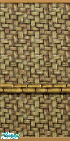 Sims 2 — Time Warp Tiki Maui Matting by c_literati — An authentic wall treatment imported to you from Vacation Island!