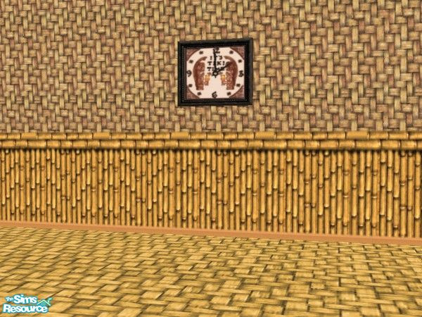 Sims 2 — Time Warp Tiki Painting Tiki Time by c_literati — Tiki-style set just in time for summer! With walls from the