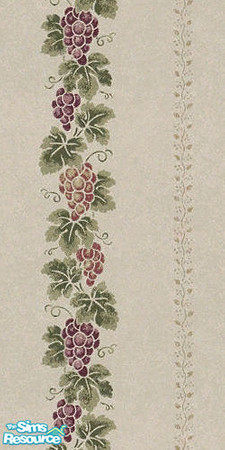 Sims 2 — Grape Trellis by angylinni — Luscious grapes in a trellis pattern alongside delicate designs make this the