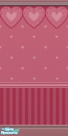 Sims 2 — Hot Tropic Fashion Cafe Wall by c_literati — "Lover's Lace" wall from Hot Date now available for the