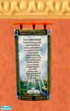 Sims 2 — jgk Midieval Tapistry 23rd Psalm by ljkane — Two distintive midieval tapistries that are very lovely and will be