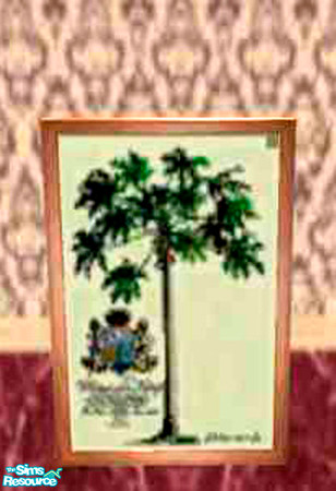 Sims 2 — jgk Royal Palm 1 by ljkane — Four pictures framed of the four different variants of the Royal Palm with crests