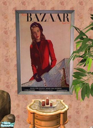 Sims 2 — Harper's Bazaar Magazine 3 by HChangeri — This is the cover of Harper's Bazaar Magazine's issue from August,