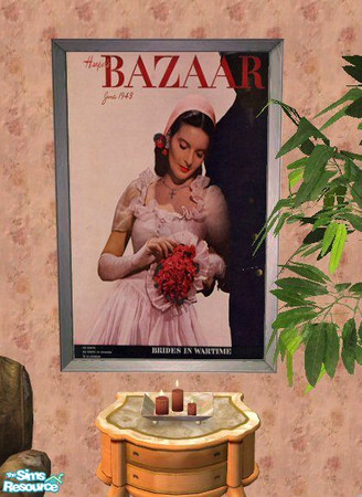 Sims 2 — Harper's Bazaar Magazine 4 by HChangeri — This is the cover of Harper's Bazaar Magazine's issue from June, 1943.