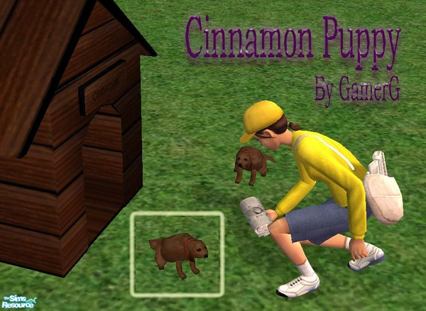 Sims 2 — Cinnamon Dog by Gamerg — This is Cinnamon, it is a Recolor of The "Dog" MESH I really like this one!