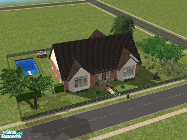 Sims 2 — Seems Normal, Sunnyvale by Mrs_Pacino — A pretty suburban bungalow with well kept gardens and fine furnishings.