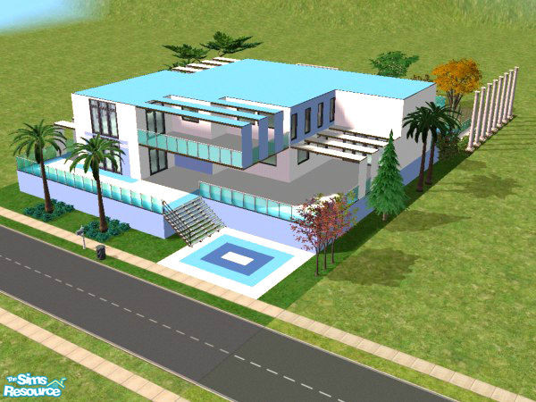 Sims 2 — Guayacan by Andres-Chile — A very modern and contemporary house, with different levels of terraces, the back