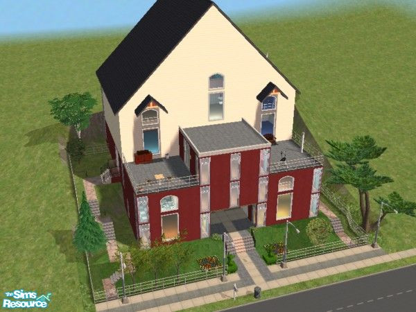 Sims 2 — Hillside Hollow by TSR Archive — This spacious property is uniquely carved into the hillside. Features indoor