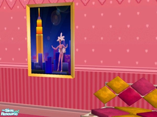 Sims 2 — Hot Tropic Fashion Cafe Flamingo Dancer by c_literati — The flamingo dancer from Makin' Magic dances into the