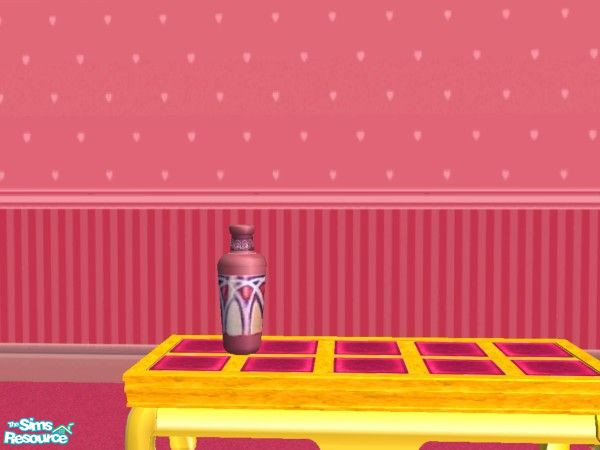 Sims 2 — Hot Tropic Fashion Cafe Expensive Vase by c_literati — A very feminine set for the fashionistas. Bonus: walls