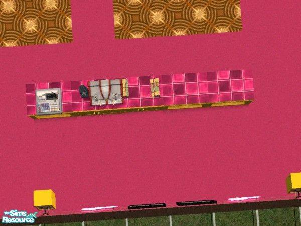 Sims 2 — Hot Tropic Fashion Cafe Counter Top by c_literati — A very feminine set for the fashionistas. Bonus: walls THIS