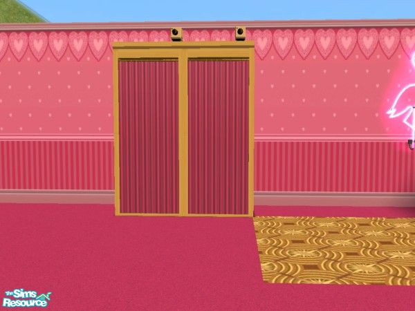Sims 2 — Hot Tropic Fashion Cafe Dressing Room by c_literati — A very feminine set for the fashionistas. Bonus: walls