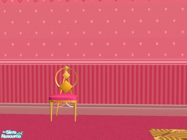 Sims 2 — Hot Tropic Fashion Cafe Chair by c_literati — A very feminine set for the fashionistas. Bonus: walls from Hot