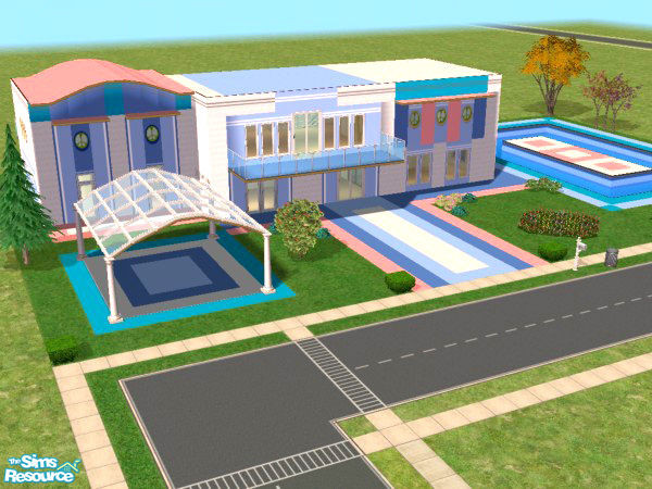 Sims 2 — Guindo by Andres-Chile — A modern house with an art deco style, created with beautiful colors and a contemporary