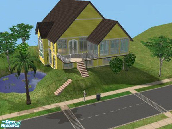 Sims 2 — Mullings by amandaharlan — This home has a beautiful staircase and two very large bedrooms downstairs.