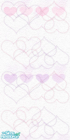 Sims 2 — pinkpurple_walldesign by slinki — pink purple_wall design pink purple comfy seating set includes a love seat,