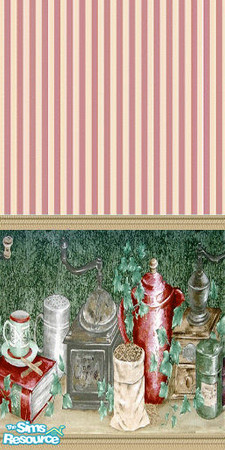 Sims 2 — Kitchen 1r by Astarta — A kitchen wall and floor set.