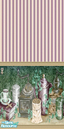 Sims 2 — Kitchen 1p by Astarta — A kitchen wall and floor set.