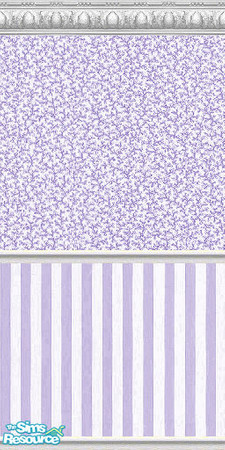 Sims 2 — K8SSeaShellLavenderWLL15 by Kate139 — A set of 15 Walls and 4 Floors. Painted and Papered Walls with Sea Coral