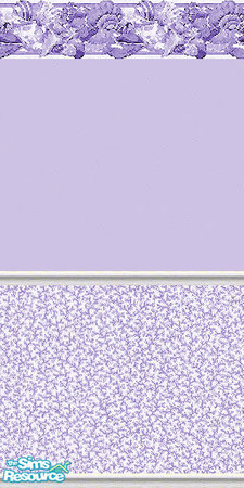 Sims 2 — K8SSeaShellLavenderWLL12 by Kate139 — A set of 15 Walls and 4 Floors. Painted and Papered Walls with Sea Coral