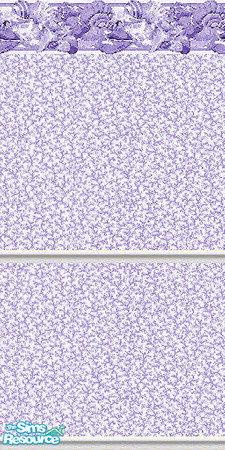 Sims 2 — K8SSeaShellLavenderWLL06 by Kate139 — A set of 15 Walls and 4 Floors. Painted and Papered Walls with Sea Coral