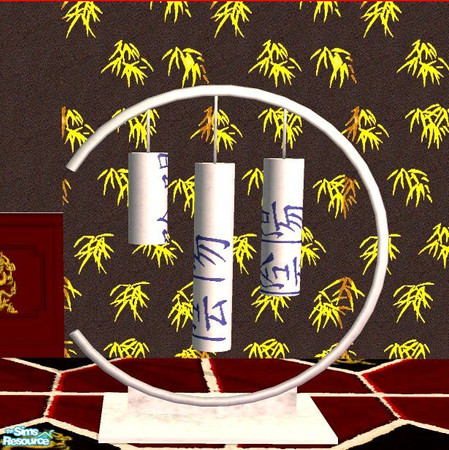 Sims 2 — Mandarin Chimes - by hippiebill by hippiebill — They don't really ring...and they're biiiigggg. Set 'em on the