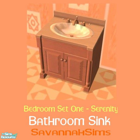 Sims 2 — Bathroom Sink - Bedroom Set One - Sereni by oldmember_SavannahSims — Enjoy a sense of calm with the Serenity