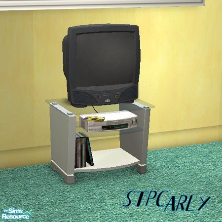 Sims 2 — Summer Living Tv Stand by STP Carly — Bring the summer indoors with these fun colored furnishings.