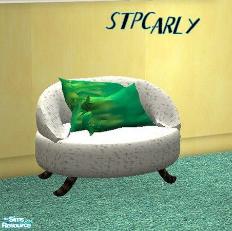 Sims 2 — Summer Living Chair w/Green by STP Carly — Bring the summer indoors with these fun colored furnishings.