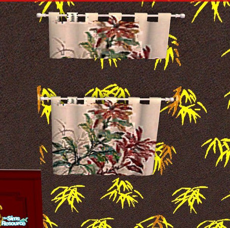 Sims 2 — Mourning curtains/Chinese spring - by hi by hippiebill — Block the sun. Sit in the semi-dark with the aid of