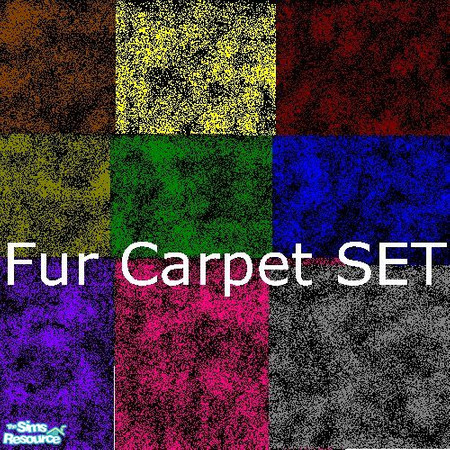 Sims 2 — Fur Carpet On Black by MeganLaVey — Lush Fur Carpet That Makes Your Feet Swoon. On White Coming SOON!
