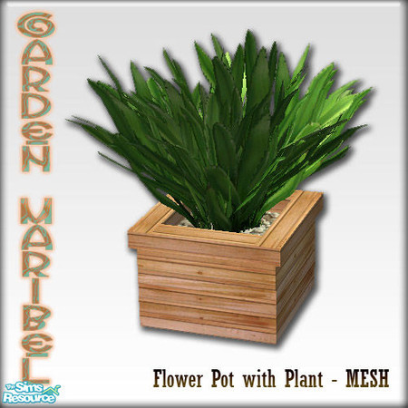 Sims 2 — S2S Garden Maribel Part 2 - FlowerPot with Plant by sims2sisters — 