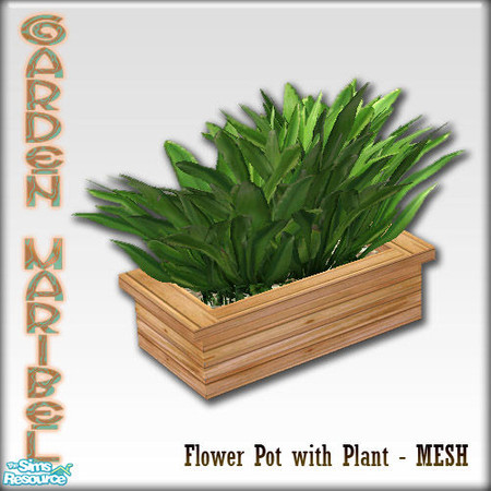 Sims 2 — S2S Garden Maribel Part 2 - FlowerPot with Plant by sims2sisters — 