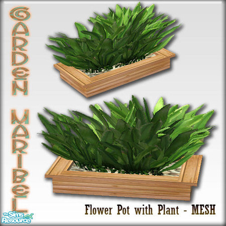 Sims 2 — S2S Garden Maribel Part 2 - FlowerPot with Plant by sims2sisters — 