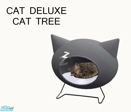 Sims 2 — Cat Deluxe - Grey Cat Bed by linegud — A set of recolors to fit almost every home....