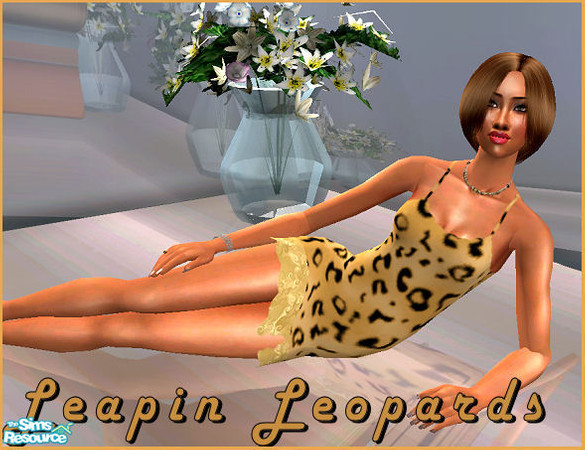 Sims 2 — Leaping Leopards Nighty by Tenderhrt — Feeling a little animal in you? This nighty would be the perfect asset to
