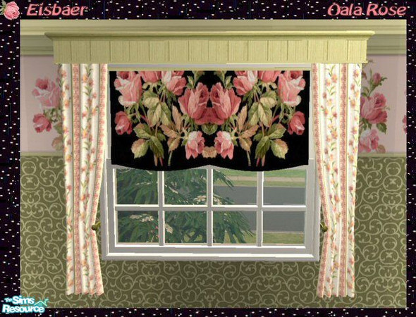 Sims 2 — Mira Oala Rose - Curtain by Eisbaerbonzo — Simtomatic\'s fabulous beachhouse curtain to match the Oala Rose