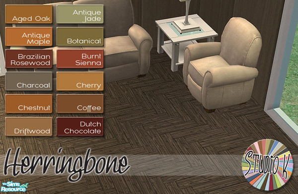 Sims 2 — Studio K Herringbone Floor_01 by StudioKhagerks — 