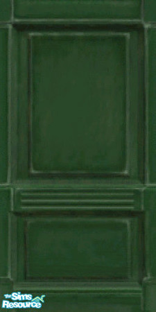 Sims 2 — Nostalgic Paneling Primarily Green by c_literati — Paneled wall from the Sims ep Unleashed now available for the