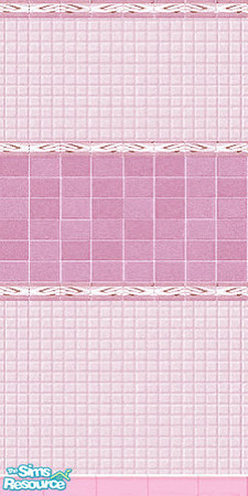Sims 2 — E&B Bath Tiles-Light Pink by oldmember_silver_sim — This wall comes with 2 matching floor tiles.Enjoy!