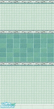 Sims 2 — E&B Bath Tiles-Mint Green by oldmember_silver_sim — This wall comes with 2 matching floor tiles.Enjoy!